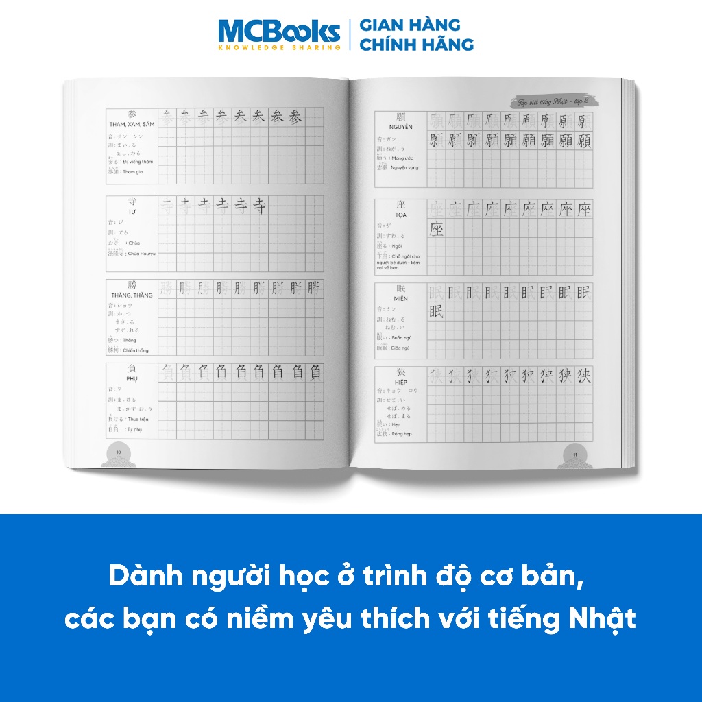 Sách - Combo Tập viết tiếng Nhật