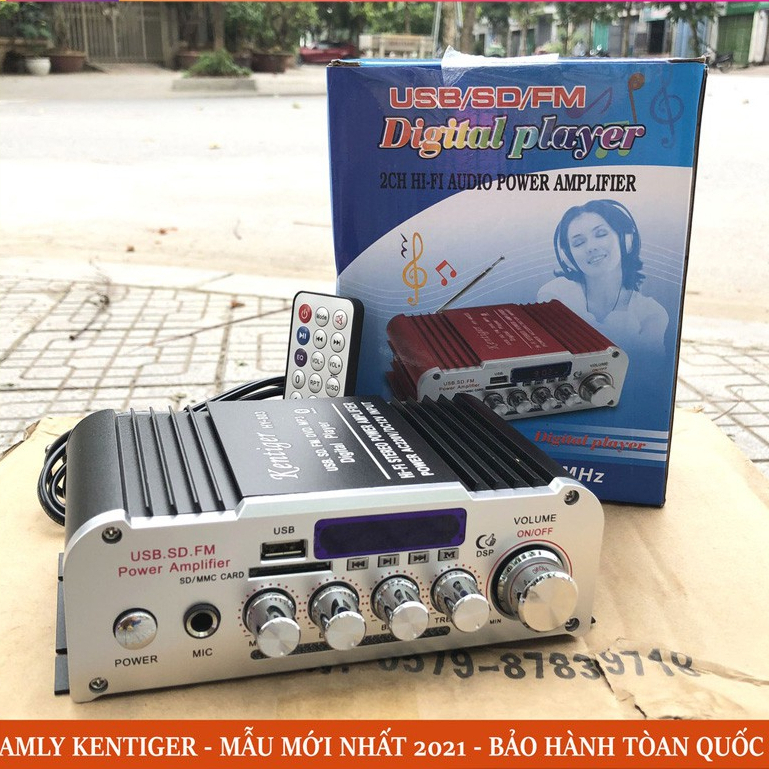 Âm ly mini Kentiger HY-803 KAW chơi nhạc âm thanh cực đỉnh, hàng nhập khẩu - Bảo hành 12 tháng