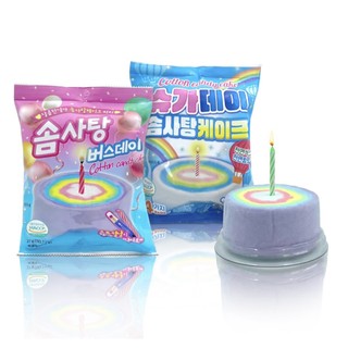 Kẹo bông gòn bánh sinh nhật cotton candy namu hàn quốc 27g