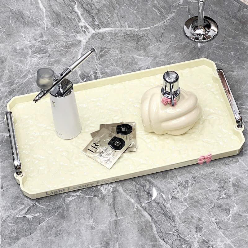 Khay đựng đồ ăn trà bánh LUXURY màu sắc sang trọng
