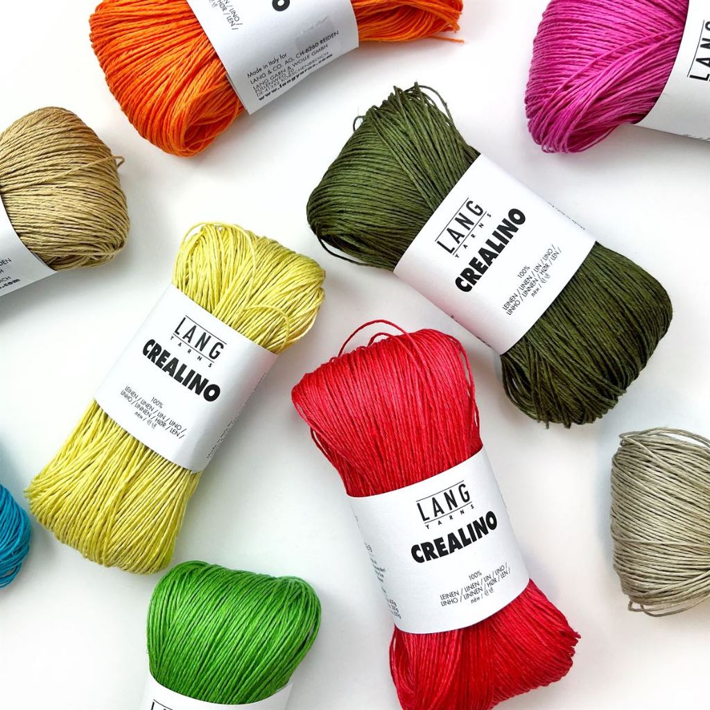 Cuộn len sợi linen ( cuộn len sợi lanh) LANG CREALINO