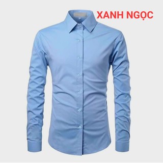 Sơ mi nam trẻ trung vải lụa cao cấp.