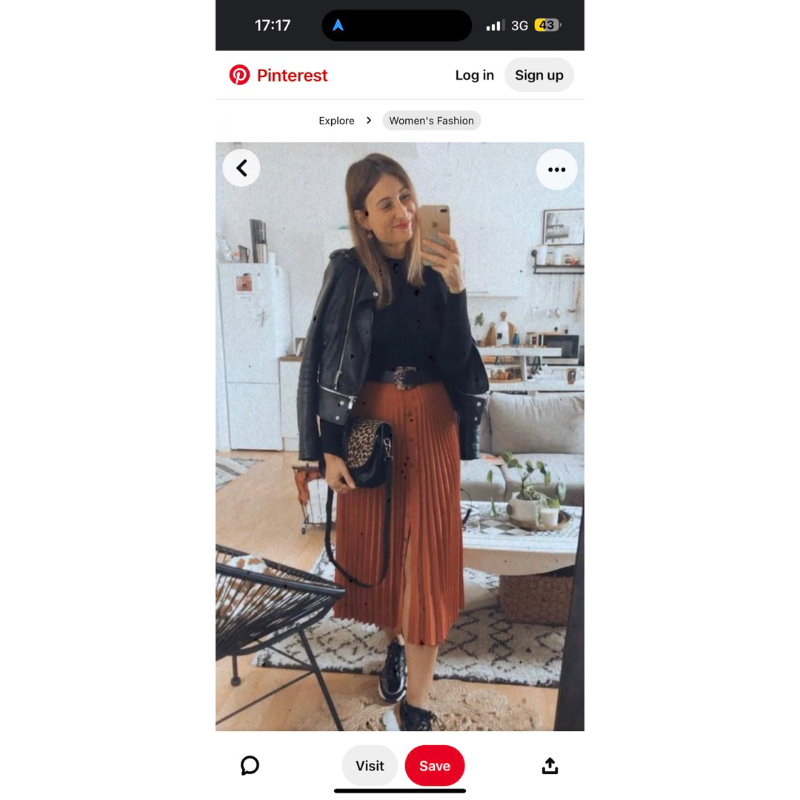 Chân váy xếp ly Hàn thay tag