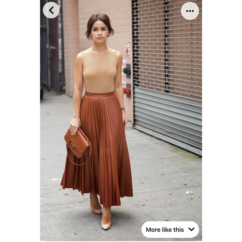 Chân váy xếp ly Hàn thay tag