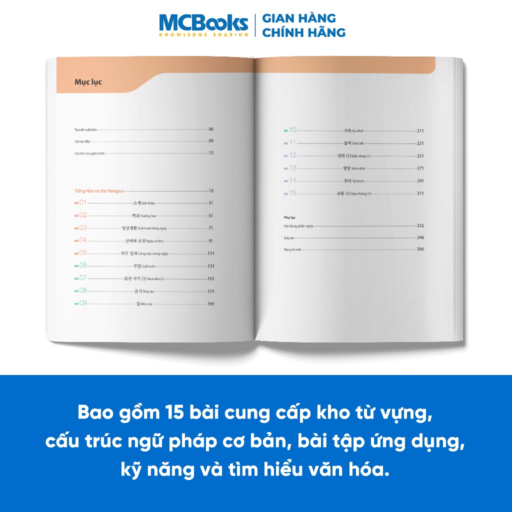 Sách - Combo Tiếng Hàn Tổng Hợp dành cho người Việt Nam Sơ Cấp 2 (Giáo trình màu và sbt)