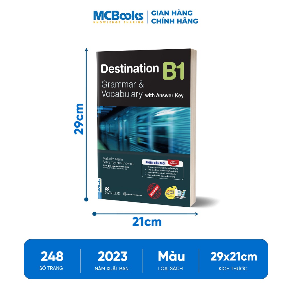 Sách - Destination B1 & B2 Grammar and Vocabulary Kèm Đáp Án Lẻ/Combo - Phiên bản mới 2023 MCBooks | BigBuy360 - bigbuy360.vn