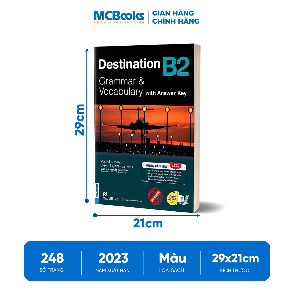 Sách - Destination B1 & B2 Grammar and Vocabulary Kèm Đáp Án Lẻ/Combo - Phiên bản mới 2023 MCBooks | BigBuy360 - bigbuy360.vn