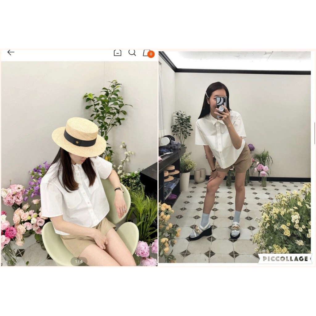 Áo smi MIXX@ crop 2 túi trước KAMI