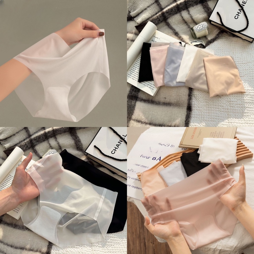 Quần Lót Nữ Đúc Su Thạch Băng Tàng Hình Cạp Cao Không Đường May Siêu Hot Mã C65