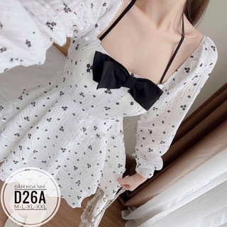 váy hoa xốp gân nổi