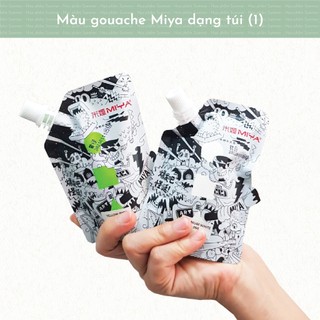 Màu gouache pha sẵn Himi dạng túi 100ml tiện lợi bảng 1
