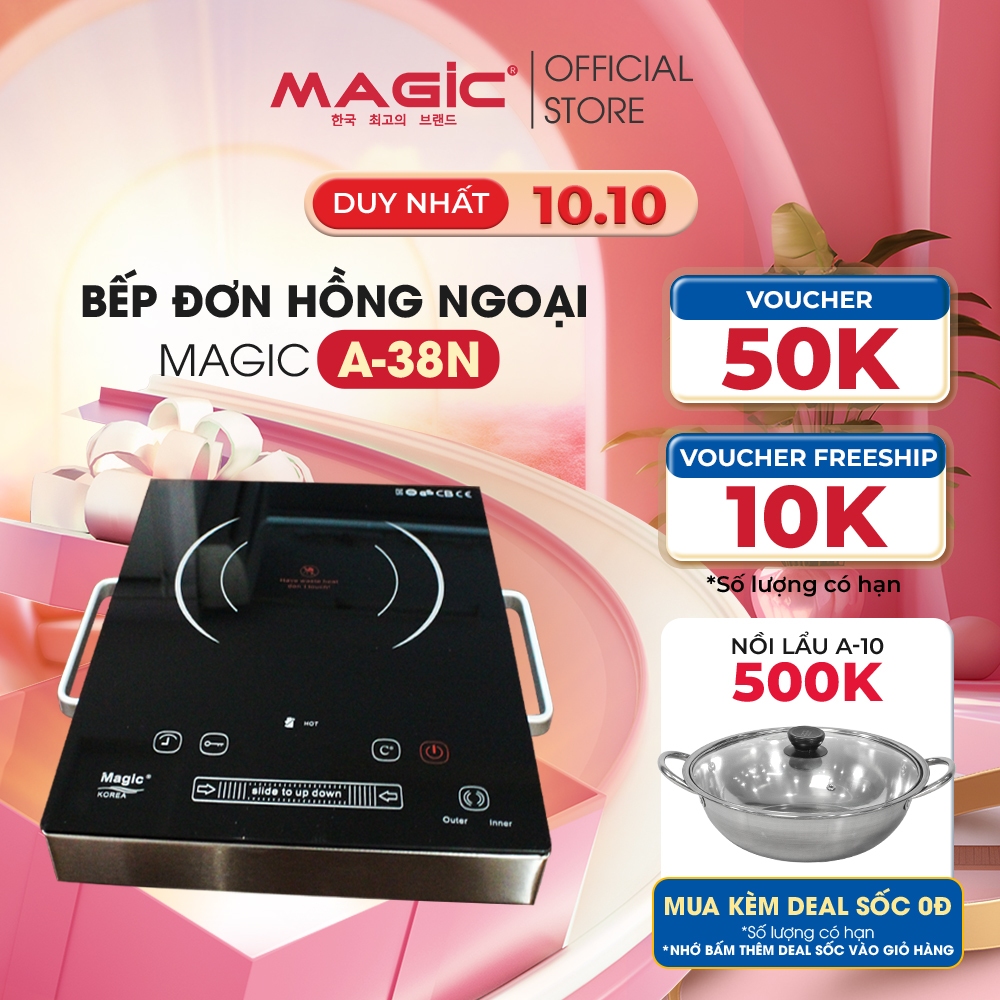 Bếp điện hồng ngoại cảm ứng Magic A38N