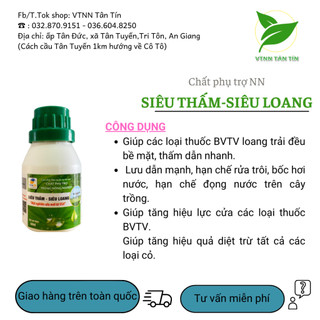 Chất phụ trợ trong nông nghiệp - loang trải, thấm sâu, bám dính siêu thấm siêu loang 45ml