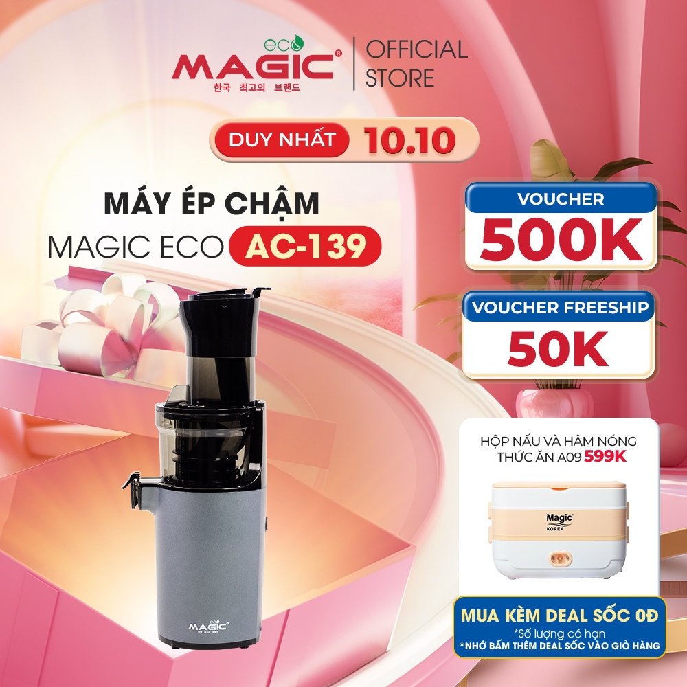 Máy ép tốc độ chậm miệng rộng thế hệ mới Magic Eco AC-139