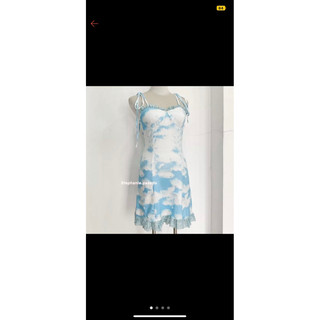Pass/thanh lý đầm váy đám mây xanh blue baby
