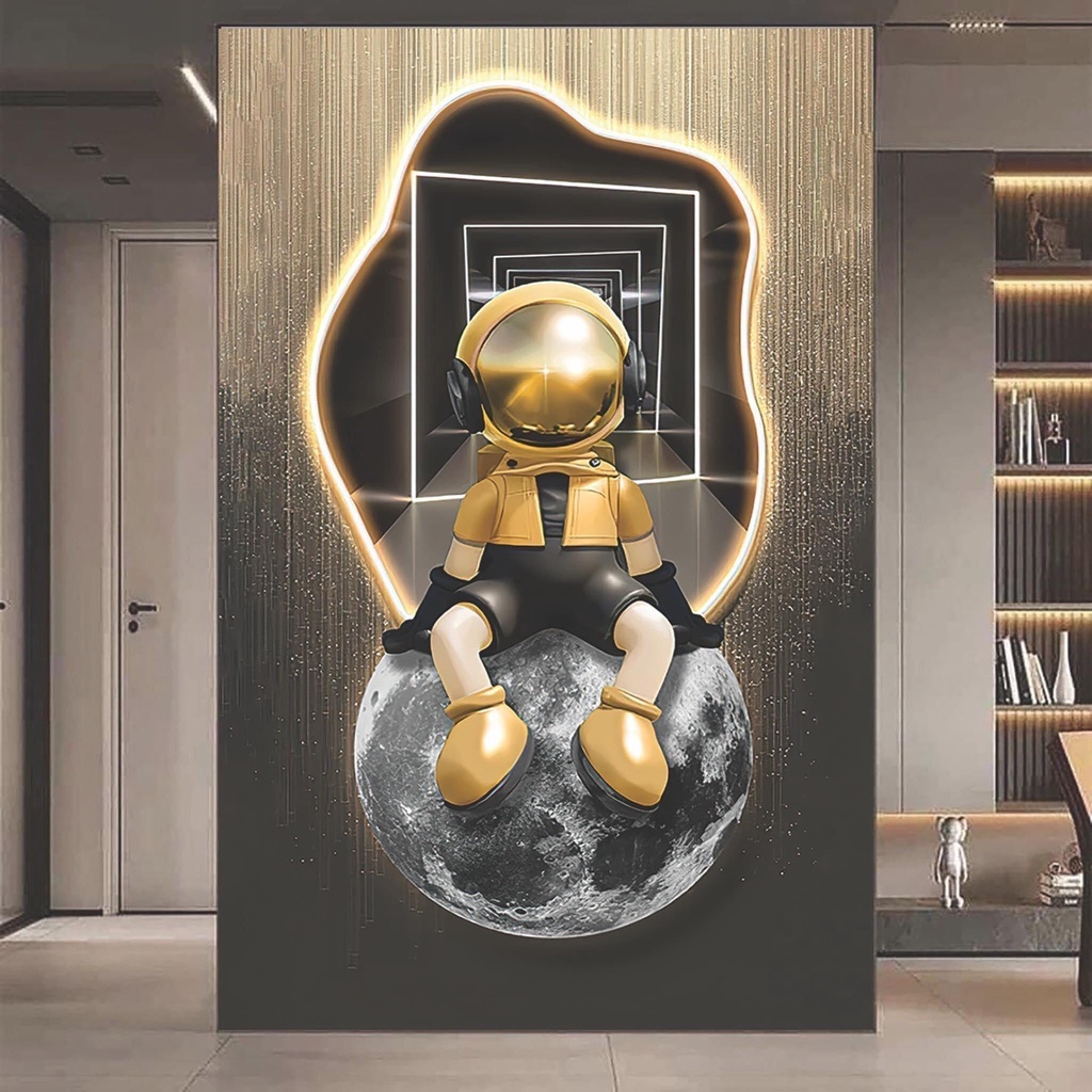 G1 Tranh Treo Tường Gấu Kaws Toy/ Phi Hành Gia Decor Phòng Khách/ Phòng Ngủ/ Game Gaming/ Cửa Hàng Quần Áo.