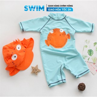 Bộ đồ bơi trẻ em kèm mũ đồ bơi cho bé bộ bơi trẻ em bộ bơi cho bé