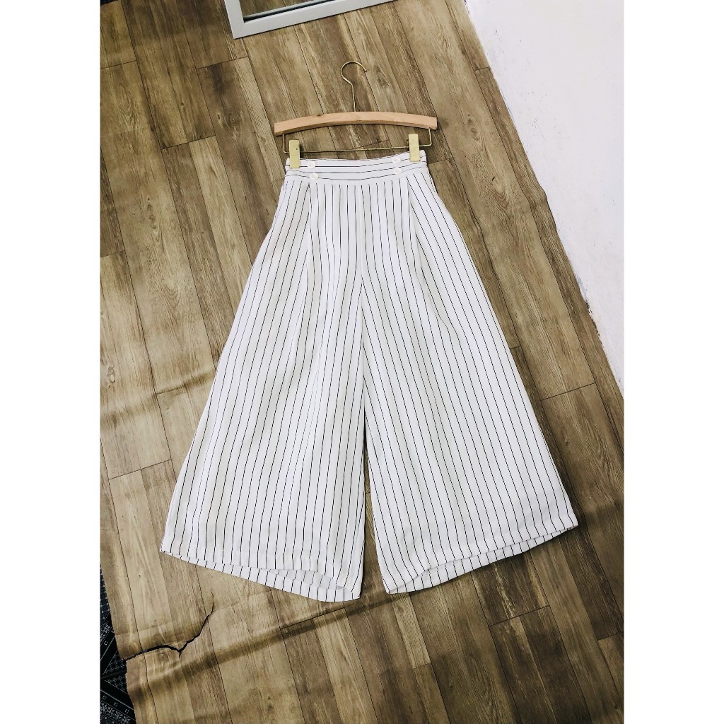 2hand quần ống rộng sọc CV2008 tiembixanh