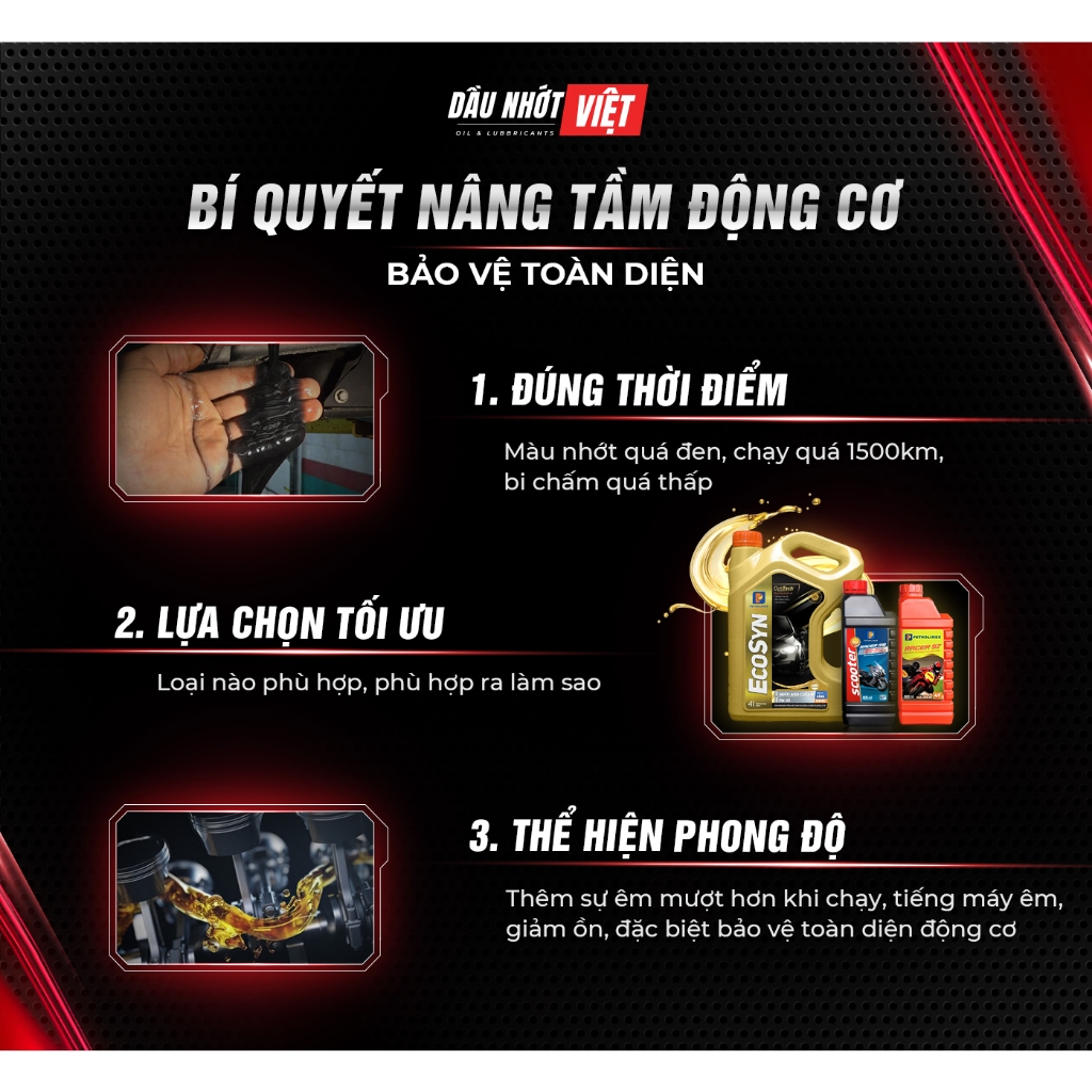 Nhớt xe ga cao cấp Petrolimex PLC RACER Scooter MB 10W40 - Chính hãng