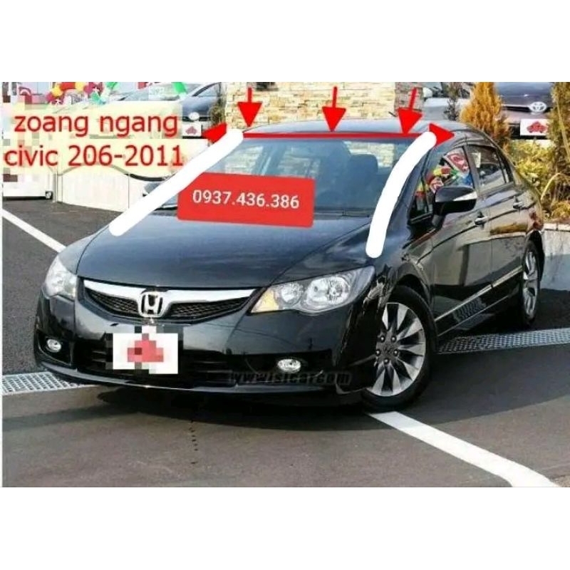 (Hàng xịn chính hãng)Zoăng/Gioăng cao su kính chắn gió honda civic 2006-2011