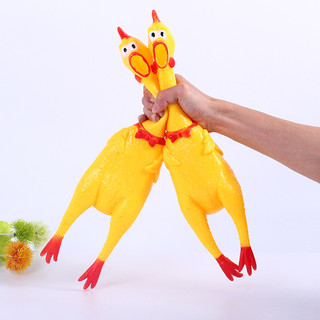  Đồ chơi gà hơi gà bóp kêu gà la hét gà phát tiếng kêu Shrilling Chicken gà A Lử đồ chơi cho bé 