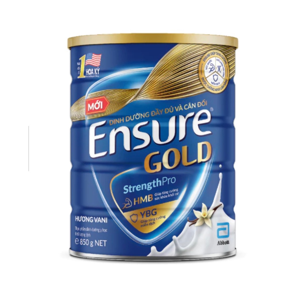 Sữa Ensure Gold Abbott mẫu mới 850G