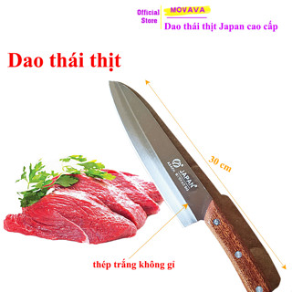 Dao thái thịt JAPAN bằng thép trắng không gỉ cao cấp siêu sắc bén nhà bếp - Dbavio