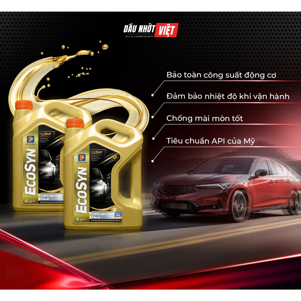 Nhớt xe ô tô PETROLIMEX PLC POWERSYN 0W30 SN/CF
