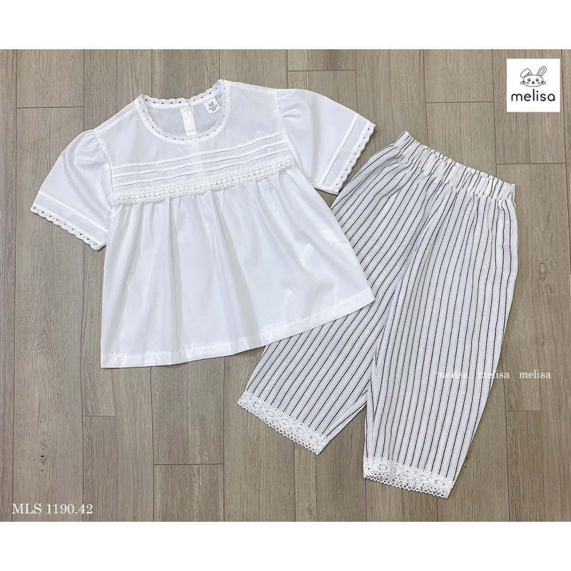 Bộ Melisa trắng mặc thu
