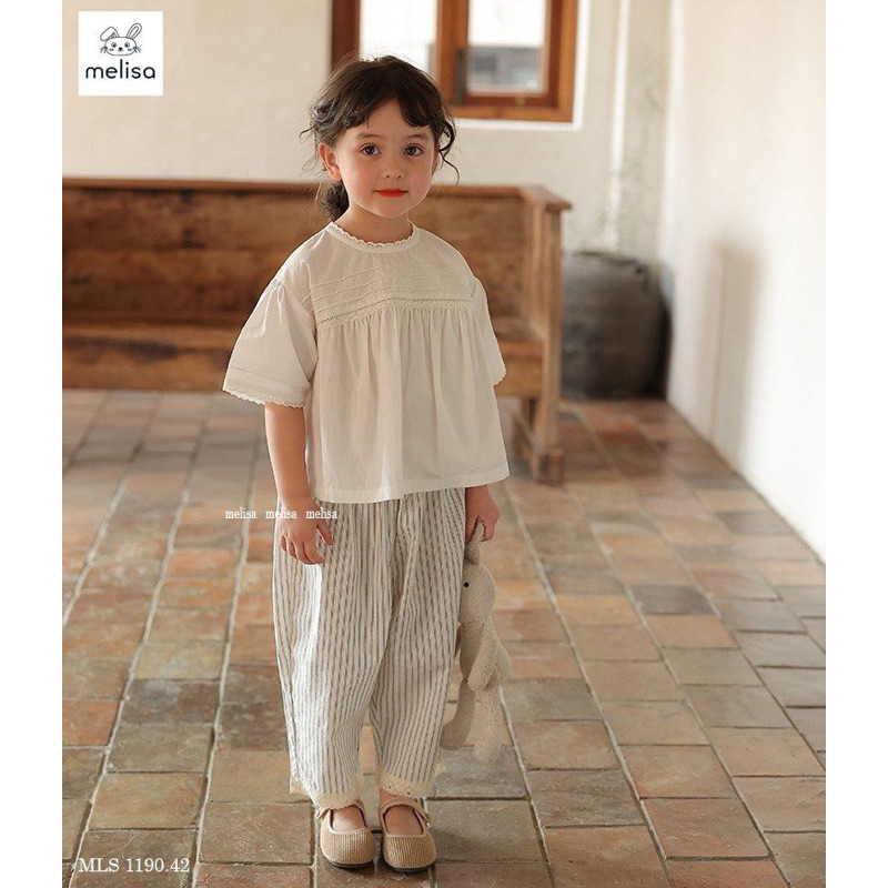 Bộ Melisa trắng mặc thu
