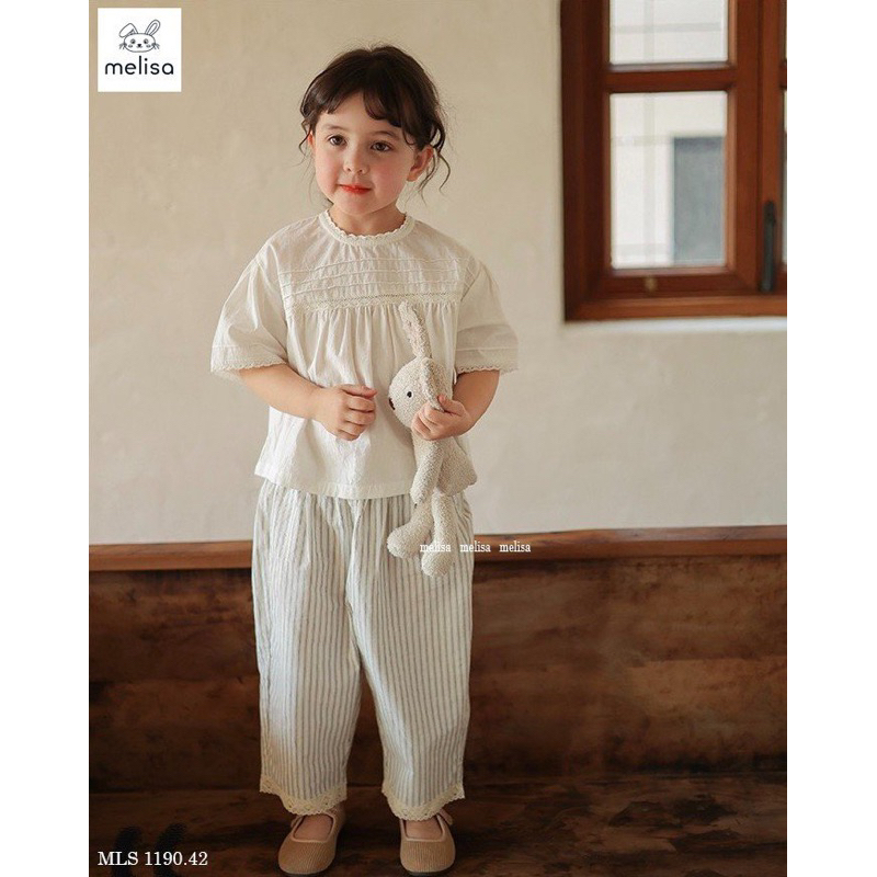Bộ Melisa trắng mặc thu