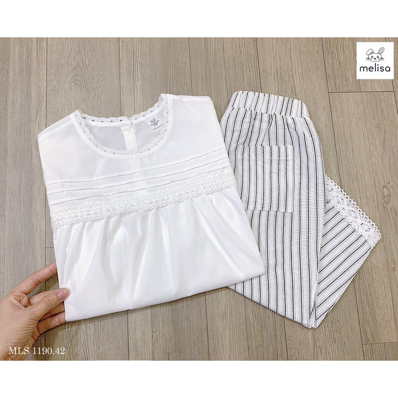 Bộ Melisa trắng mặc thu