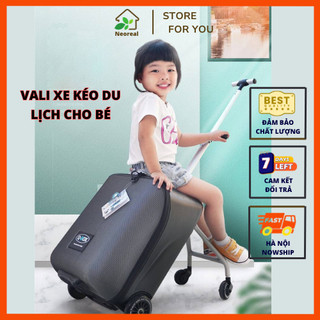 Vali cho bé khi đi du lịch, Vali xe đẩy cho bé ngồi có vòng bảo vệ, Vali kéo cho bé du lịch đem được vào sân bay
