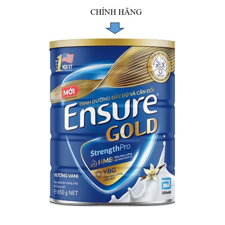 Sữa bột Ensure Vani  850