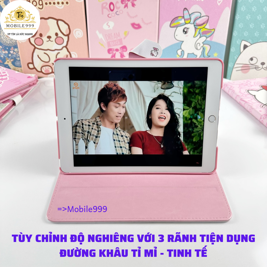 Ốp ipad Mèo kitty hồng ốp ipad Gen 5/6/7/8/9 /Pro 10.5/Air 1/2/3/Mini 1/2/3/4/5...MOBILE999