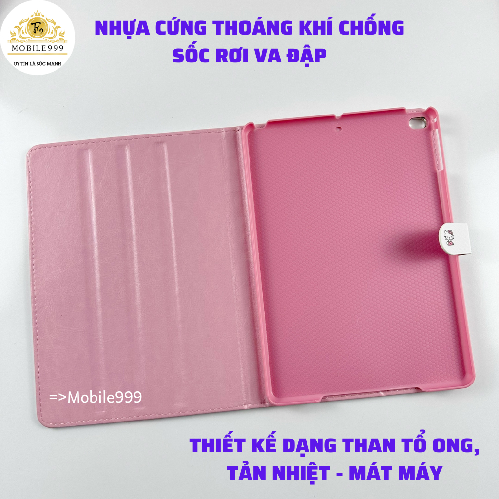 Ốp ipad Mèo kitty hồng ốp ipad Gen 5/6/7/8/9 /Pro 10.5/Air 1/2/3/Mini 1/2/3/4/5...MOBILE999