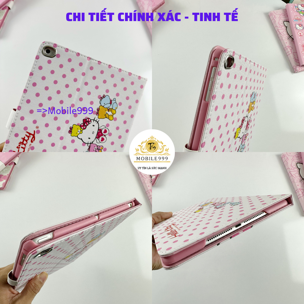 Ốp ipad Mèo kitty hồng ốp ipad Gen 5/6/7/8/9 /Pro 10.5/Air 1/2/3/Mini 1/2/3/4/5...MOBILE999