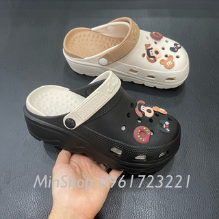 Dép Sandals hoạt hình dép đôi mắt to Puppy, Chống Trượt Dễ Mix Đồ