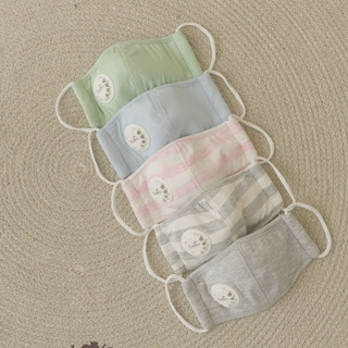 Khẩu trang vải sợi tre 3 lớp bamboo chống bụi cho bé từ 1 - ảnh sản phẩm 1