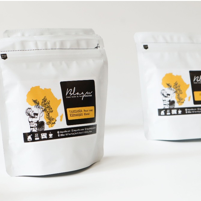 Cà phê hạt Blagu đã rang Tanzania Kilimanjaro | Dòng Cà Phê Đặc Sản | 100% Arabica - Heiloom | Light Medium 100g