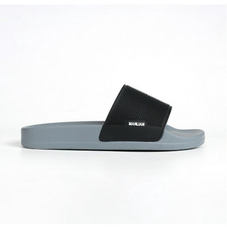Dép quai ngang Denis Manlian Unisex Slipper M05 Fullbox đế đen quai xám thời trang Ngoài trời