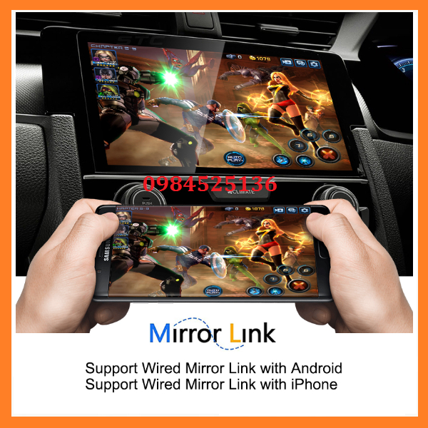 Màn hình android oto 10inch bản wifi,RAM 1G/2G ROM16G/32G,xem camera oto, lướt web,màn DVD ANDROID.