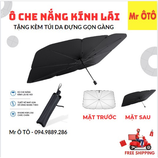 Ô Che Nắng Kính Lái Ô Tô - Loại Dày Chống Nắng Hiệu Quả - Bảo Vệ Nội Thất Xe