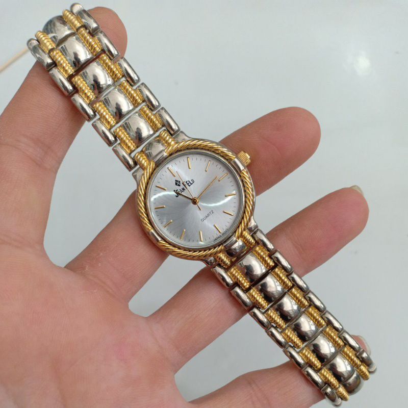 Đồng hồ si nhật nam nữ hiệu JEANFELD demi phù hợp nam tay nhỏ với nữ tay to