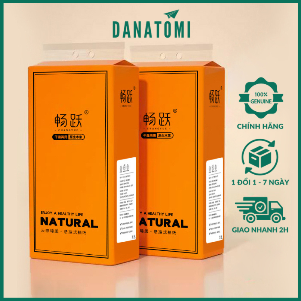 Khăn Giấy Rút Treo Tường Nội Địa Trung Natural 1360 Tờ, Giấy Vệ Sinh Treo Tường Tiện Lợi