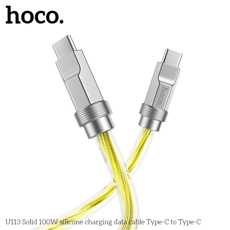 Cáp sạc nhanh Hoco U113 cổng USB to TypeC 100W / TypeC to LN 20W / TypeC to TypeC 100W dài 1M - NHẤT TÍN Computer