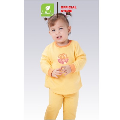 LULLABY - NH272V - Bộ bé gái cài vai dài tay