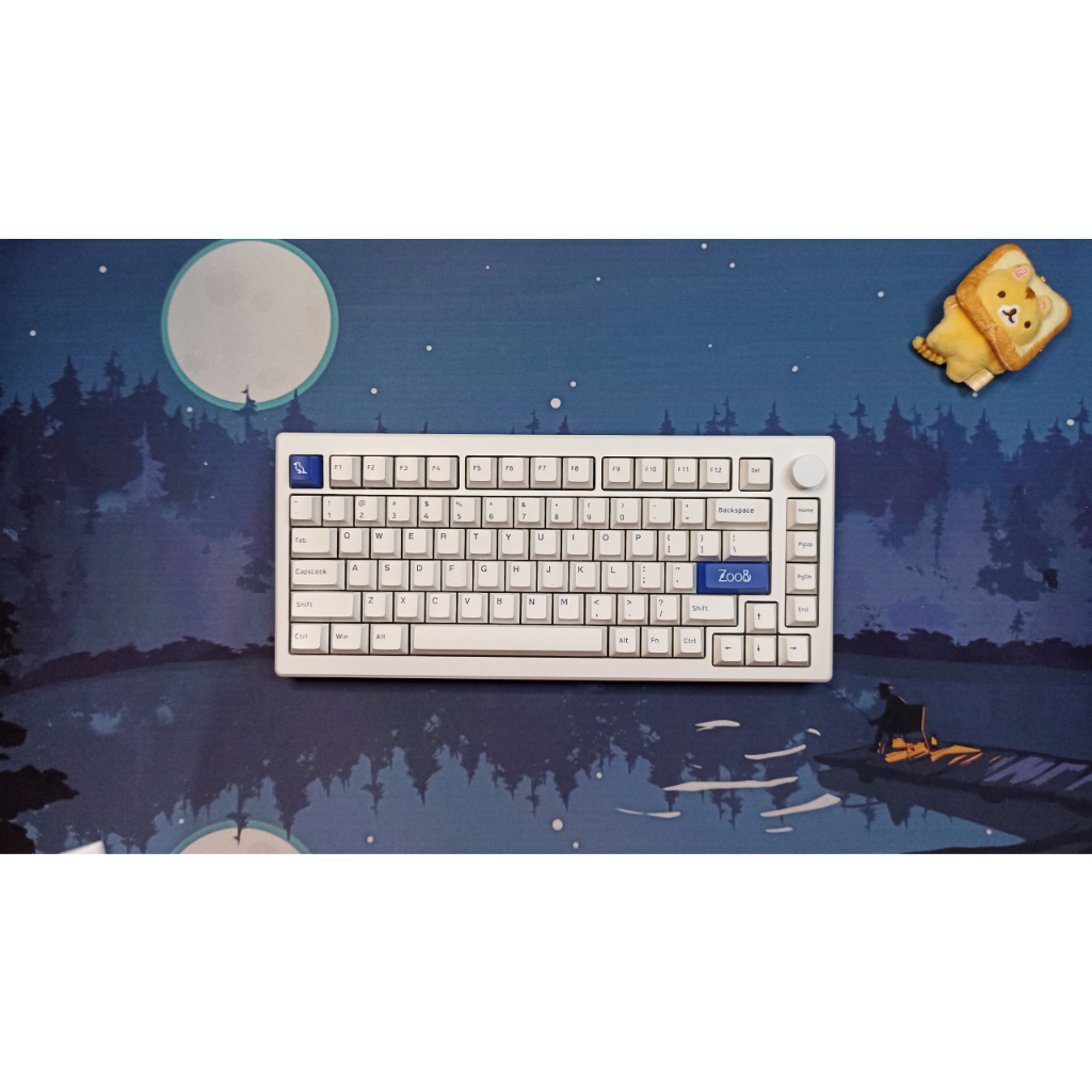 Kit bàn phím AKKO MOD007PC màu trắng, mạch xuôi, 1 mode, không led, hotswap 5 pin