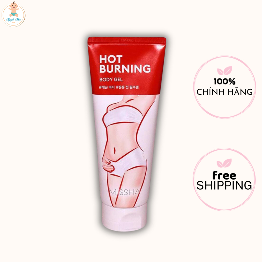 Kem Tan Mỡ Bụng, Đùi, Bắp Tay Giảm Rạn Da - Kem Tan Mỡ Missha Hot Burning Perfect Body Gel Hàn Quốc 200ml