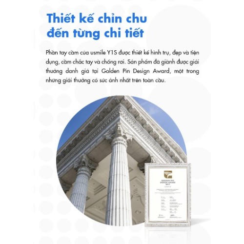 Bàn Chải Điện Sóng Siêu Âm Usmile Y1S Bản Thường/Bản Nâng Cấp | Chính Hãng | Bảo Hành 12T | Mimax Store